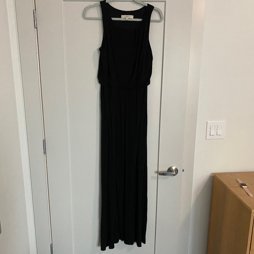 Black maxi dress